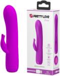 Pretty Love Vibrator Pretty Love Omar, 12 Moduri Vibratii, Silicon, USB, Mov, 15 cm Vibrator