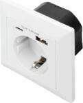 ASSMANN biztonsági fali aljzat + USB-C/USB-A Fali aljzat (DA-70615)
