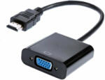  HDMI->VGA átalakító adapter, HDMI (apa)ről -> VGA (anya), 0.2 mét (HDMI-VGA01)