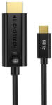 Choetech CH0019 USB-C-HDMI kábel, 1, 8 m, fekete