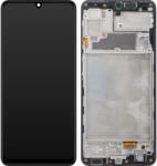 Samsung Piese si componente Display cu Touchscreen Samsung Galaxy A22 A225, cu Rama, Negru, Service Pack GH82-25944A (GH82-26047A)