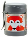 3 Sprouts - Stainless Steel Food Thermos + Villa Fox Gray