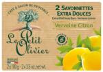Le Petit Olivier Extra gyengéd szappan Vasfű és citrom - Le Petit Olivier 2 extra mild soap bars Verbena and Lemon 2 x 100 g
