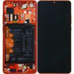 Huawei 02352PGK Gyári Huawei P30 Pro / P30 Pro New OLED kijelző érintővel piros kerettel, előlap + akkumulátor (02352PGK)
