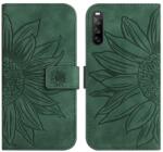  ART SUN FLOWER portofel cu curea Sony Xperia 10 IV 5G verde