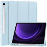 LEATHER rabatabilă Samsung Galaxy Tab S9 FE albastru deschis