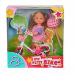 Simba Toys Évi baba kerékpárral rózsaszín pólóban - Evi Love (105731715)