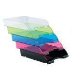 BLUERING Irattálca műanyag 550 extra széles 345x270x67mm, Bluering®, áttetsző piros (TRANSPARENT RED) - tintasziget