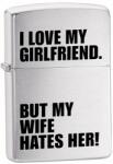 Zippo Brichetă Zippo Love My Girlfriend 24522 Bricheta