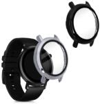 kwmobile Set 2 huse pentru Huawei Watch GT2 (42mm), Plastic, Negru/Silver, 53395.01 (53395.01)