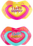 Canpol babies Залъгалки Canpol Light touch - Neon love, 0-6 месеца, 2 броя, Розови (22/652_pin)