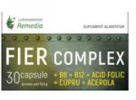 Remedia Fier Complex + B6 + B12 + Acid Folic + Cupru + Acerola - Remedia, 30 capsule