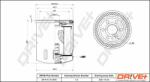 Dr! ve+ Filtru ulei Dr! ve+ DP1110.11. 0180 (DP1110.11.0180) - automobilus
