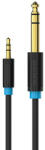 Vention Audio Cable TRS 3.5mm to 6.35mm Vention BABBD 0, 5m, Black (BABBD) - scom