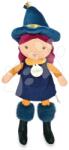 Doudou Păpușă vrăjitoare Nice Witches Jolijou 24 cm cu pălărie din material textil 3 tipuri diferite de la 5 ani (JJ6034) Papusa