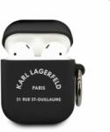 Karl Lagerfeld Rue St Guillaume szilikon tok for Apple AirPods 1/2, fekete (57983103059)