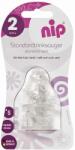 NIP Силиконови биберони NIP - Anti-colic vent, flow S, 6 м+, 2 броя (4000821330030) - ozone