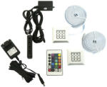 Venezia Rejtett LED világítás faliszekrényhez - 2 modul - RGB 16 szín