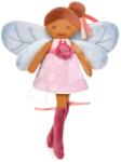 Doudou Rongybaba tündér Tara Forest Fairies Jolijou 25 cm lila ruhácskában kék szárnyakkal puha textilanyagból 5 évtől (JJ6031)
