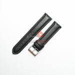  Curea Piero Magli neagră cusătura albă model lin 24mm - 07611101