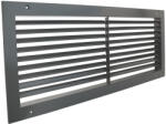 Dalap GMAS fém szellőzőrács szabályozható zsaluval 600x200 mm, szürke (1067)