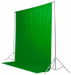 Caruba Chroma Key Green pamut háttér 3x6m, zöld - fotofelszereles