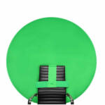 Caruba székre szerelhető zöld háttér - 142cm átmérő - fotofelszereles