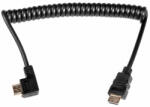 Caruba HDMI - HDMI spirálkábel, egyenes/90 fokos csatlakozással (D183891)