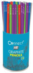 Connect Grafitceruza HB, 5 féle színű kerek test, Connect 72 db/csomag,