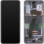 Samsung Piese si componente Display cu Touchscreen Samsung Galaxy S20 5G G981 / S20 G980, cu Rama, Gri, Service Pack GH82-22131A (GH82-22123A) - pcone