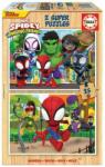 Educa Puzzle Educa din 2 х 25 de piese - Spiderman și prietenii săi (EDU19289) Puzzle