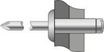 Bralo Pop-nituri Cap Bombat Aluminiu - Inox-4.8 X 12 (BR.1019004812S)
