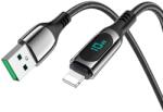 hoco. Cablu USB la Lightning, 2.4A, 1.2m - Hoco Extreme (S51) - Black (KF2315899)