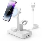 ESR - Premium 6in1 Wireless Charging Station HaloLock CryoBoost (6E007) - iPhone MagSafe, AirPods, Apple Watch, 100W - White (KF2316369)
