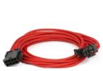 Phanteks Cablu prelungitor Phanteks 6+2-pini PCIe, 50cm, Red, PH-CB8V_RD
