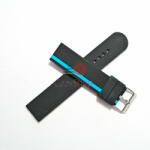  Curea neagra cu albastru silicon ceas sport 24mm - 10040112