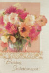 Cardex Boldog születésnapot! kinyitható csokor virág ajándékkísérő kártya, 5x7, 5cm