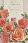 Cardex Boldog névnapot! kinyitható rózsás ajándékkísérő kártya, 5x7, 5cm