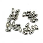  Margele Argint 925 Tub Fatatet - Discoteque Cut Bead 5.0 x 2.8 mm - 2 Buc