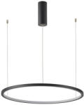 Italux Lustra moderna neagra suspendata rotunda cu led Vinola d60 (PND-56135B-060RPP-BK-3KS4K-TRDIMM)