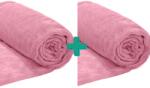  2x patura de microplus roz deschis VIOLET, 150x200 cm Patura