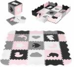 ECOTOYS Pink Puzzle habszivacs kirakós játék szőnyeg 121 x 121 cm