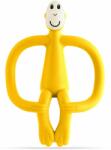 Matchstick Monkey Teething Toy and Gel Applicator jucărie pentru dentiție perie 2 in 1 Yellow 1 buc