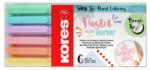 Kores Set de pensule, KORES "Pastel Style", 6 culori pastelate (21462)