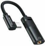 Mcdodo Adaptor de la USB-C la AUX mini jack 3, 5 mm + USB-C, Mcdodo CA-1880 (negru) (CA-1880)