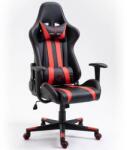 Furniture 4 Gamers Scaun Dark Gamer cu pernă pentru gât și talie #black-red (F4GFG33R)