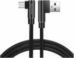 SWISSTEN - Cablu de date și încărcare pentru jocuri Arcade cu înveliș textil, USB/micro USB, 1, 2 m negru, conector în L (71527500)