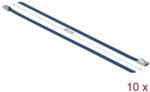 Delock Cabluri de sârmă din oțel inoxidabil Lungime 200 x Lățime 4, 6 mm albastru 10 buc (18793)