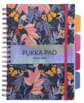 Pukka Pad Caiet de notițe cu spirală, B5, cu linii, 100 de pagini, PUKKA PAD "Project Book Bloom", model mixt (9494-BLM(ASST))