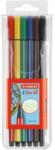 STABILO Pen 68 Set de 6 creioane din fibră în culori mixte (6806/PL)